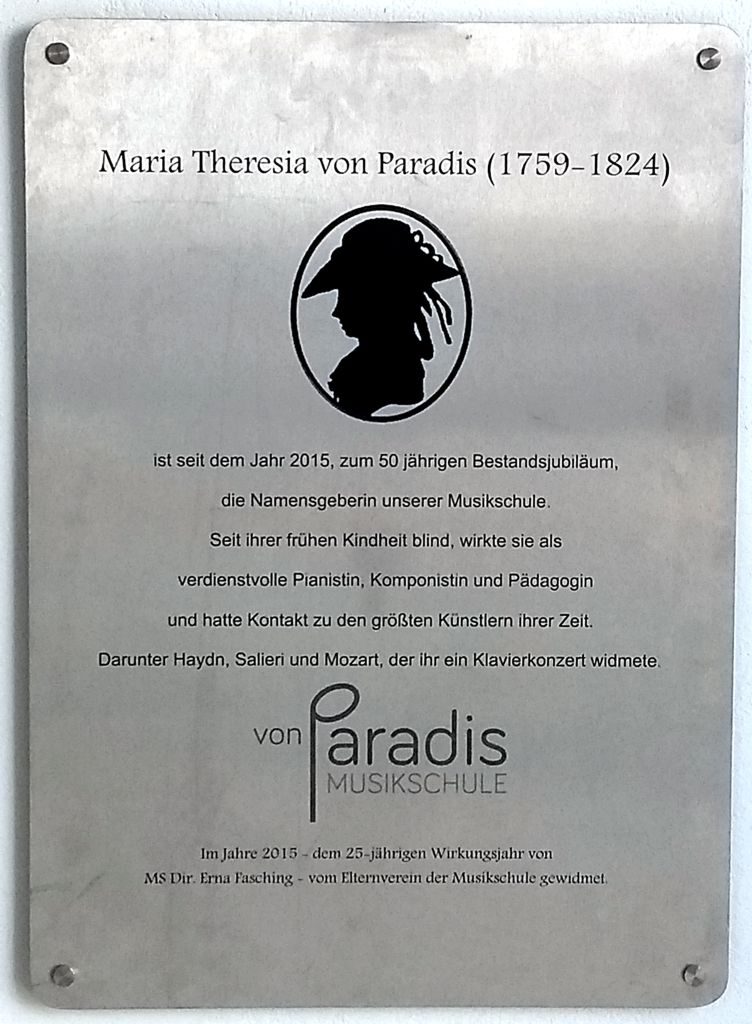 Maria Theresia von Parádis (1759 – 1824)